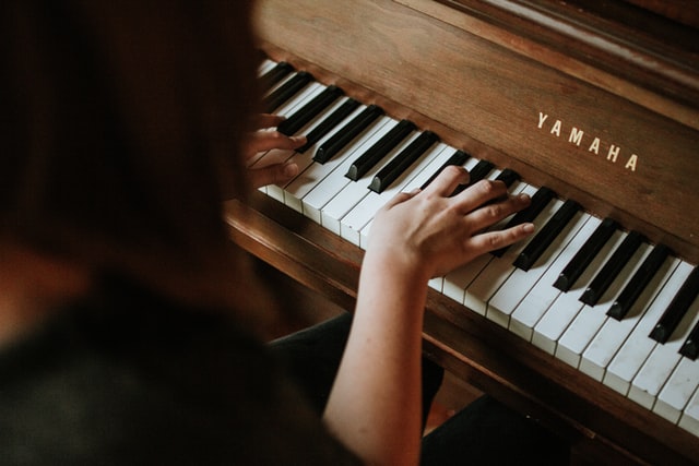 playing piano